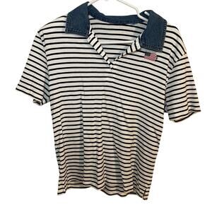 Vintage USA Striped American T Shirt Womens size small